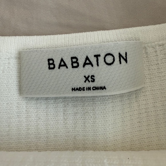 Babaton Sculpt Know White Ribbed Cropped Tank Top - Picture 3 of 3